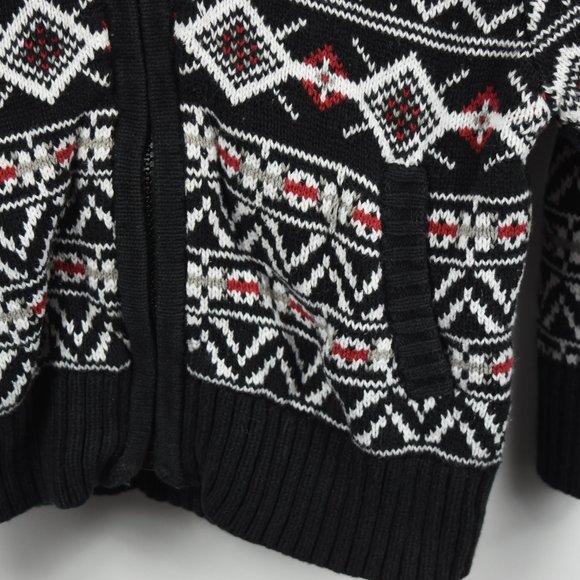 Heavy full zip knit hoodie 3T - Picture 4 of 10